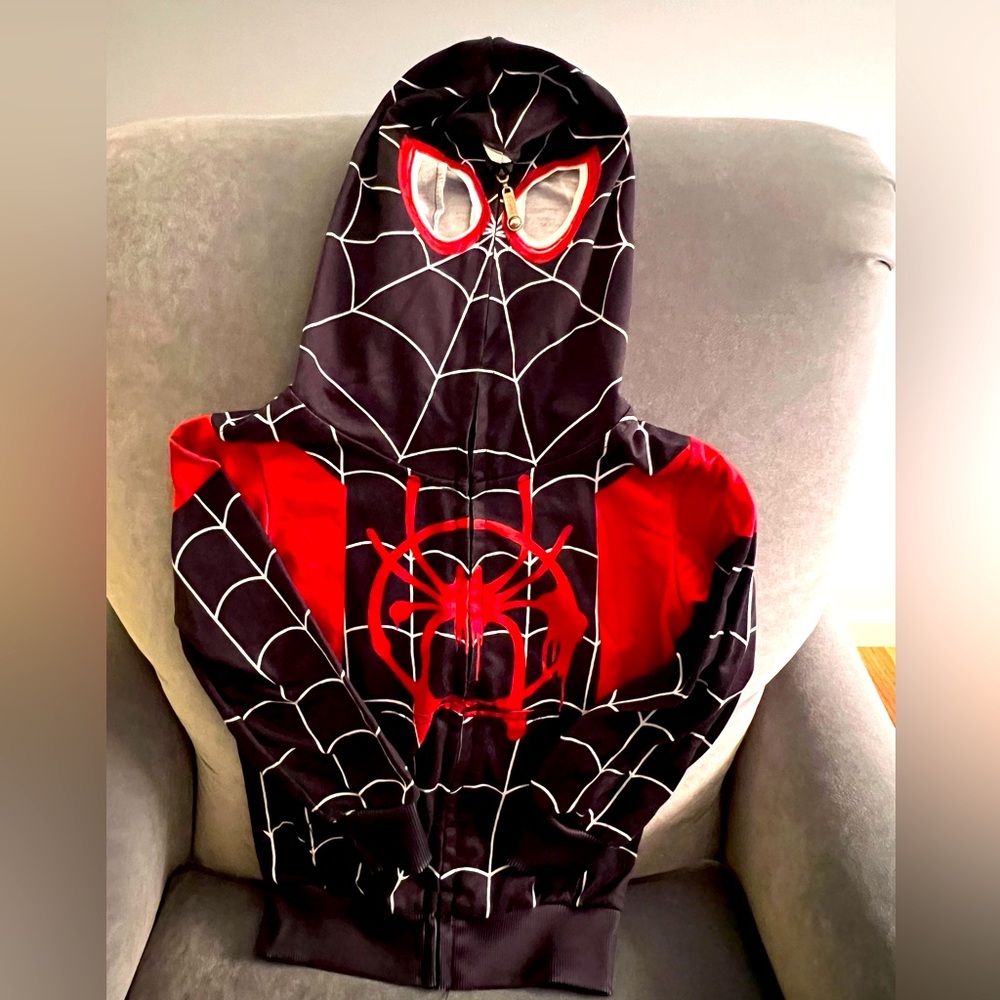 Spider-Man zip up sweatshirt with mask